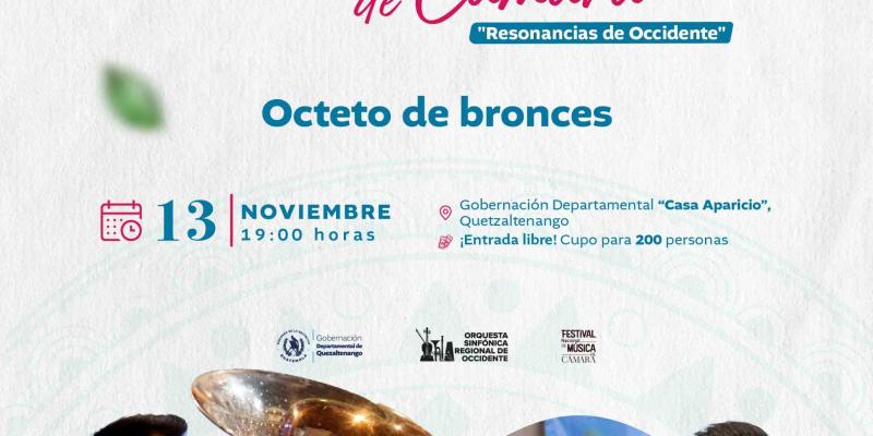 Festival Nacional Música de Cámara, octeto de bronces