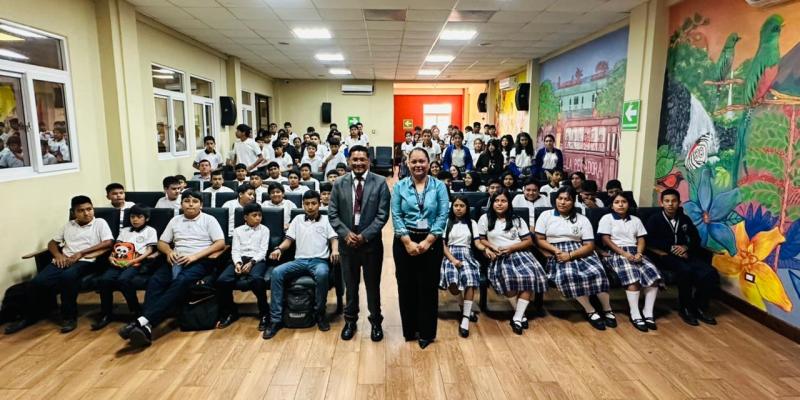 Conferencia fortalece el conocimiento sobre derechos lingüísticos en San Rafael Pie de la Cuesta, San Marcos