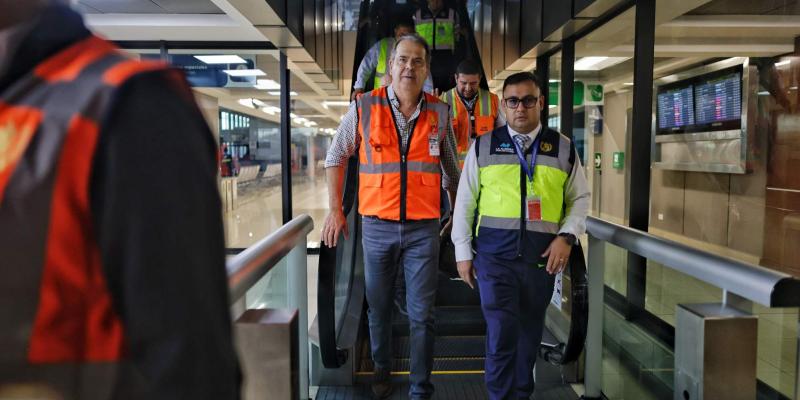 Autoridades y sector privado realizan recorrido técnico para conocer avances y proyectos en el Aeropuerto Internacional La Aurora