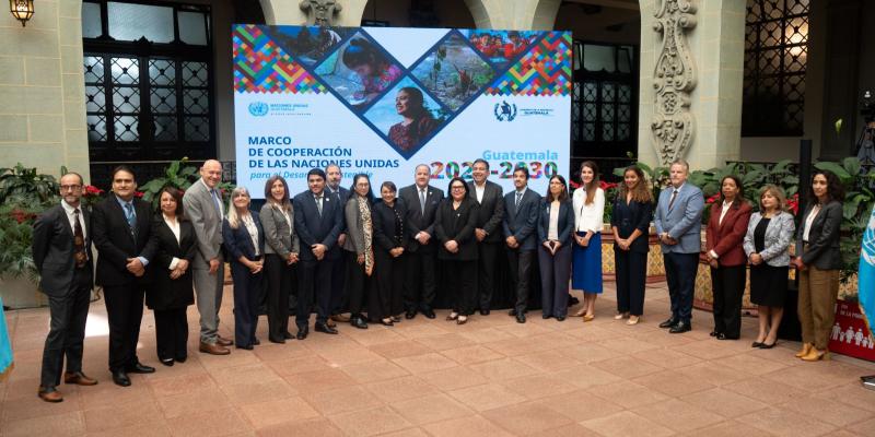 El Marco de Cooperación fue firmado por los representantes de agencias y programas del Sistema de Naciones Unidas 