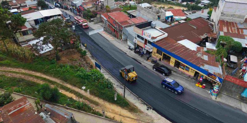 Tramo renovado: Covial concluye recapeo entre la ciudad capital y San Pedro Sacatepéquez