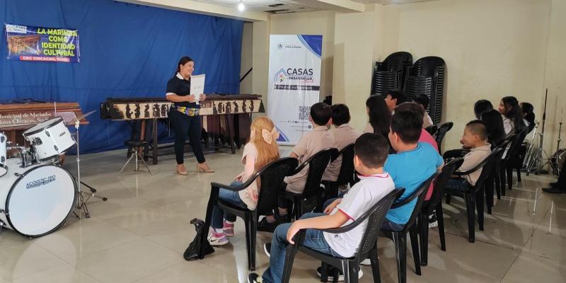 Niñez y juventud de Chicacao se forman en la tradición de la Marimba