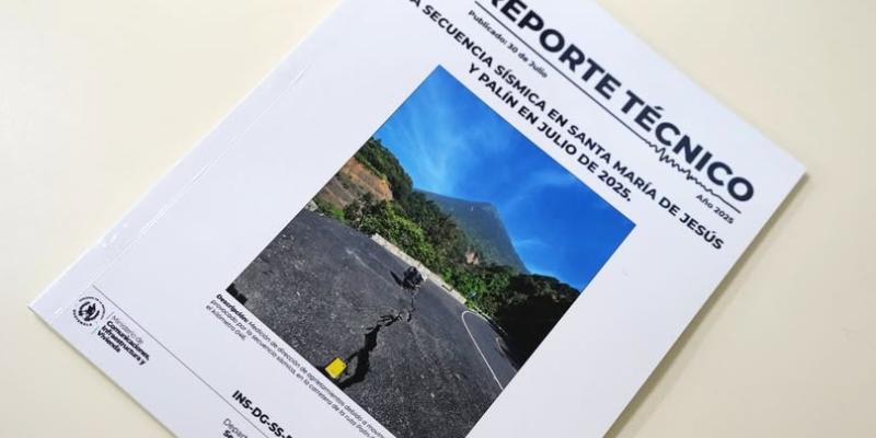 Entrega oficial del Informe Técnico de la Secuencia Sísmica en Santa María de Jesús y Palín, Sacatepéquez