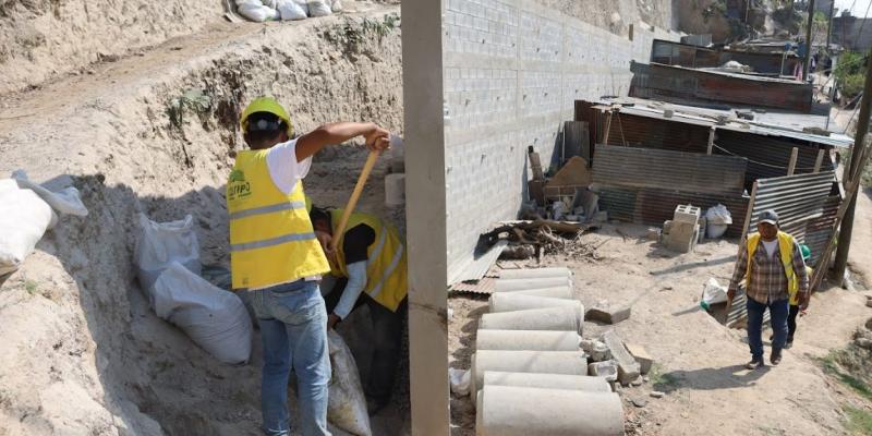 Muros de contención beneficiarán a más de 10 mil vecinos de Guatemala y Villa Nueva