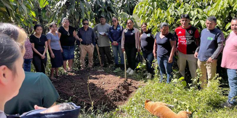 Impulsan la creación de huertos familiares en la aldea Loma Linda, Quetzaltenango