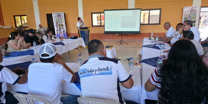Taller sobre participación ciudadana llevado a cabo en El Jícaro, El Progreso. 