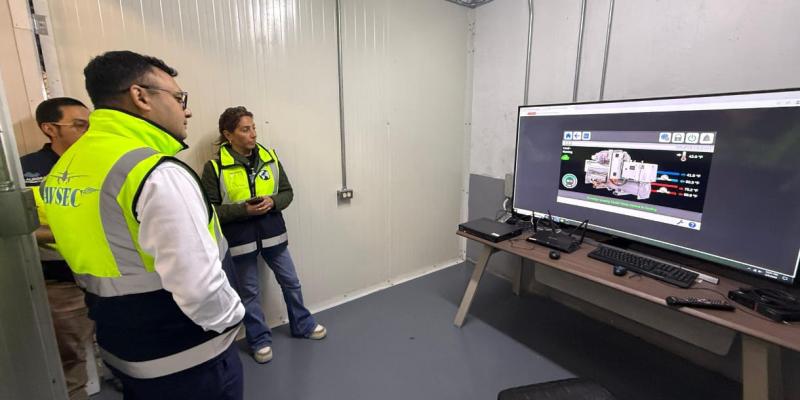 Durante la visita se constataron avances en el sistema de aire acondicionado, que permitirá una mejor climatización en las áreas de atención al público