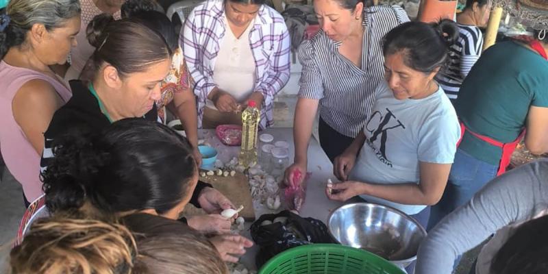 Capacitan a familias en técnicas de envasado artesanal