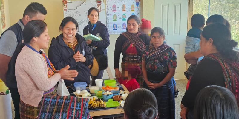 Fortalecen buenas prácticas de alimentación para la primera infancia en Cajolá