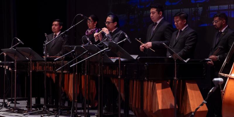 La Cuaresma resonó en las melodías de la Marimba de Concierto de Bellas Artes en la Gran Sala “Efraín Recinos”. 