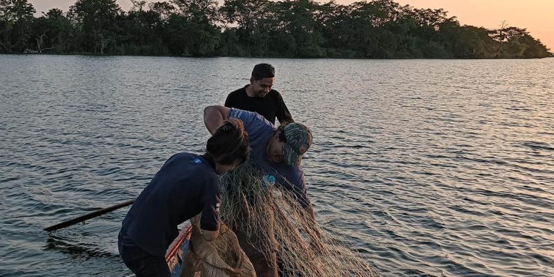 Pesca científica en el río San Pedro fortalece monitoreo de especies en Petén