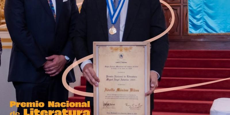 Premio Nacional de Literatura «Miguel Ángel Asturias» 2025 Adolfo Méndez Vides