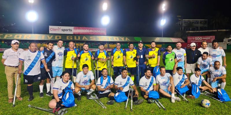 Fútbol para Amputados de Guatemala brilla en Guastatoya y fortalece el deporte inclusivo. 