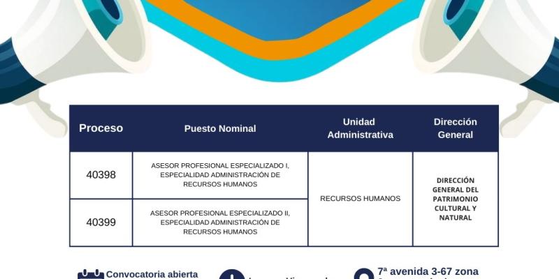 Convocatoria externa: Asesor Profesional Especializado I y II