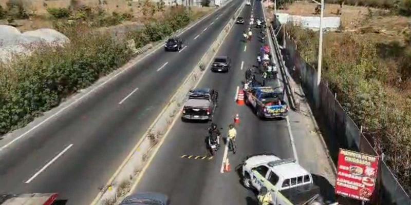 Carreras clandestinas en Chimaltenango deja 48 sanciones; 24 fueron a motoristas