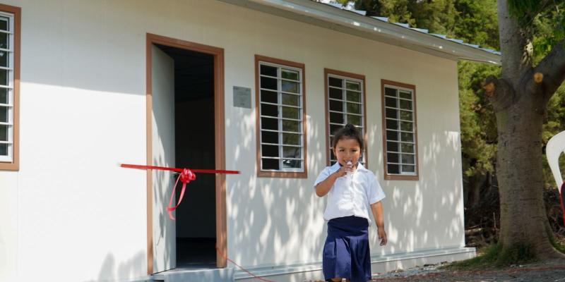 Escuelita de párvulos Anexa a EORM, Colonia Las Marías, Jalapa, recibe módulo educativo por parte de la UCEE