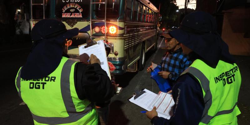 DGT refuerza controles para garantizar un transporte seguro e inspecciona 53 buses del 16 al 20 de febrero