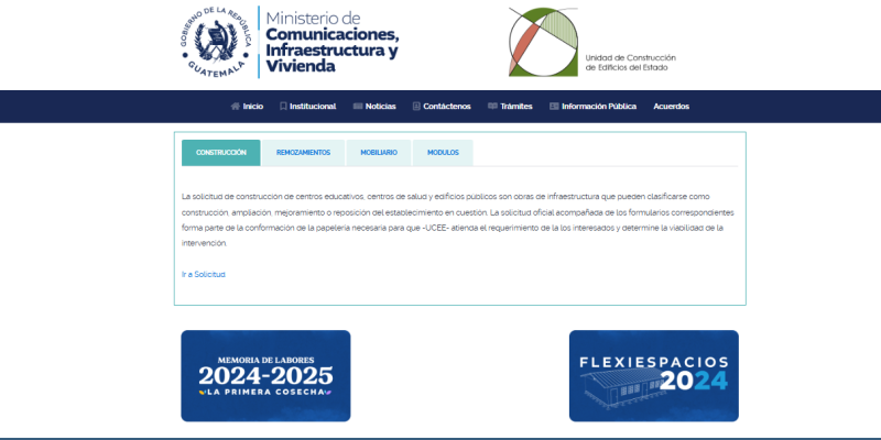 La UCEE invita a la población a utilizar sus servicios en línea para gestionar proyectos de infraestructura