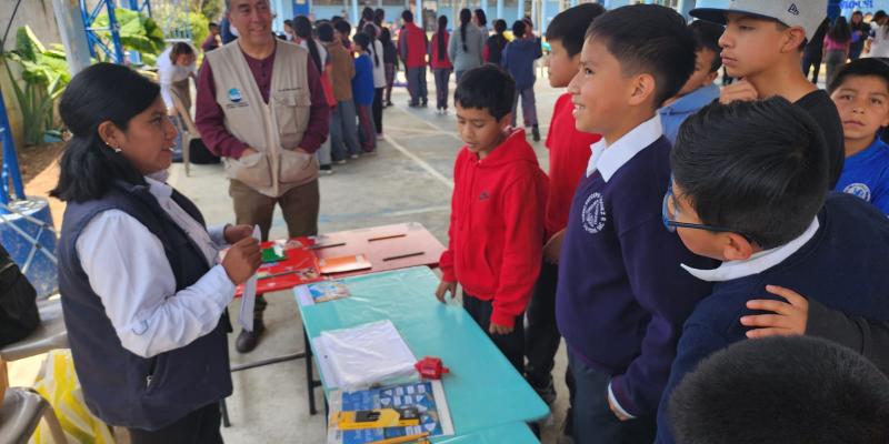 Concientizan a 200 estudiantes de San Marcos en gestión sostenible del agua