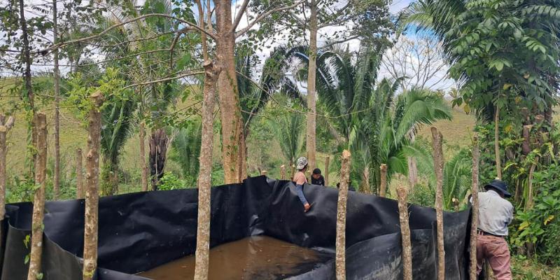 Familias de San Luis aseguran agua para sus cultivos en época seca