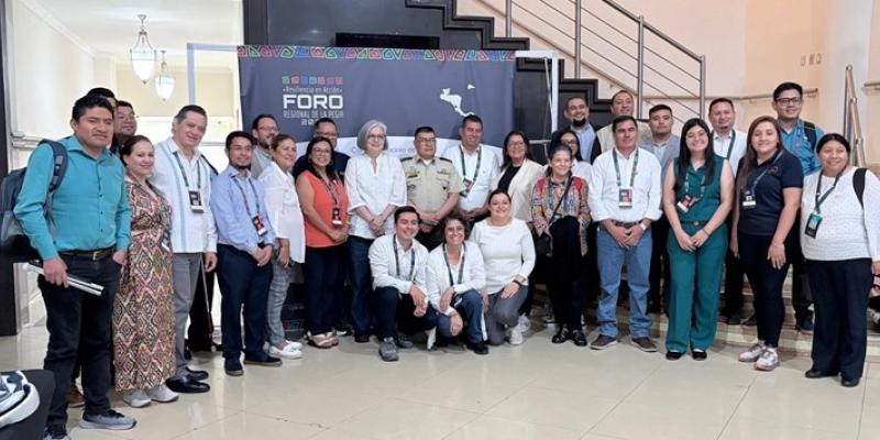 Ejército de Guatemala participa en foro regional sobre gestión integral del riesgo de desastres.