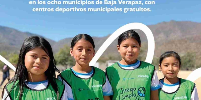 Juego Limpio y aliados inauguran Centros Deportivos Municipales en Baja Verapaz
