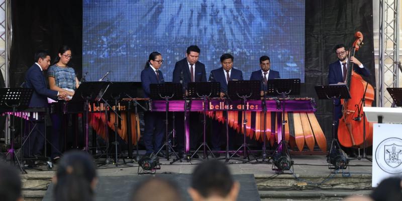 La Marimba de Bellas Artes deslumbró con sus melodías en Santo Domingo. 
