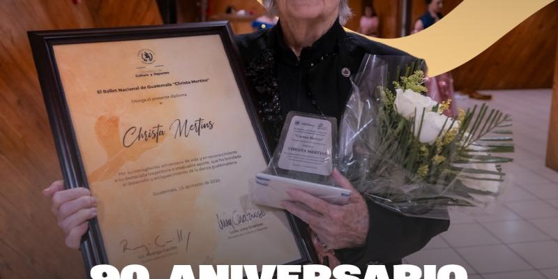 Homenaje a la “Primera Dama de la Danza”