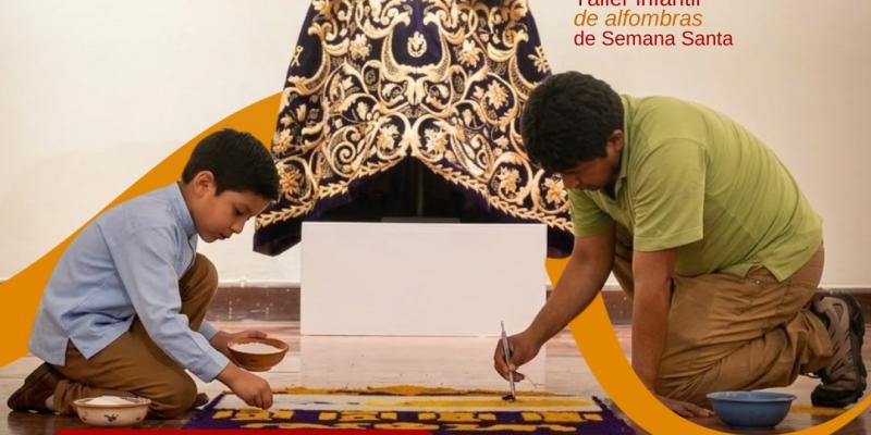 El Palacio Nacional de la cultura invita a niños a taller de alfombras de Semana Santa
