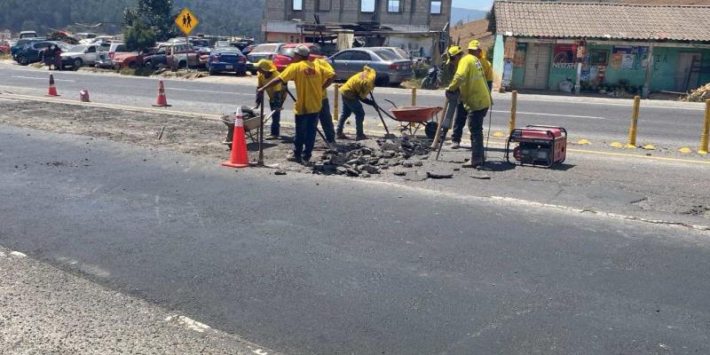 Trabajos en la CA-1 Occidente mejoran el paso en Totonicapán