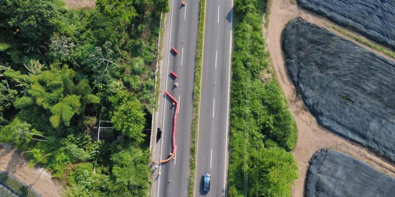 AVISO IMPORTANTE: TRABAJOS DE REHABILITACIÓN POR SOCAVAMIENTO KM 103, CA-2 OCCIDENTE (SANTA LUCÍA COTZUMALGUAPA)