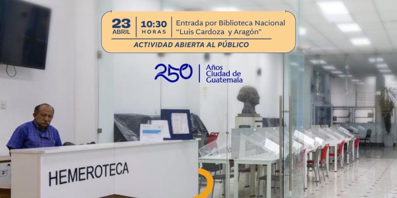 Te invitamos a recorrer los pasillos de la Biblioteca Nacional “Luis Cardoza y Aragón”