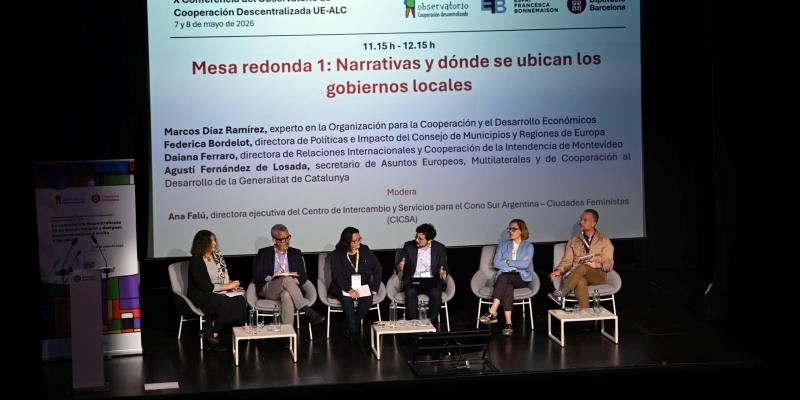 Evento sobre cooperación descentralizada que se realizó en Barcelona. 