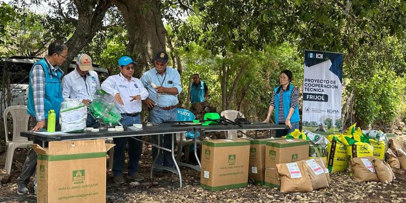 Establecen parcelas demostrativas para asegurar producción de granos básicos en Jutiapa