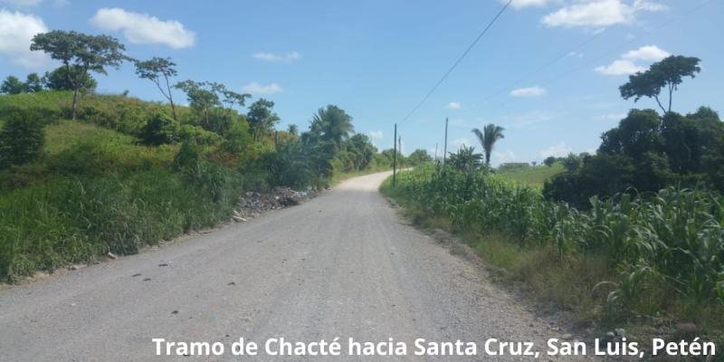 Proyecto de asfalto entre Chacté y Santa Cruz comienza a hacerse realidad