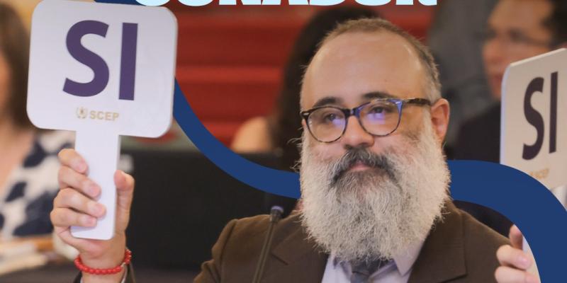 El ministro Luis Méndez Salinas, fue juramentado por el presidente de la República, Bernardo Arévalo, como nuevo integrante del Conadur