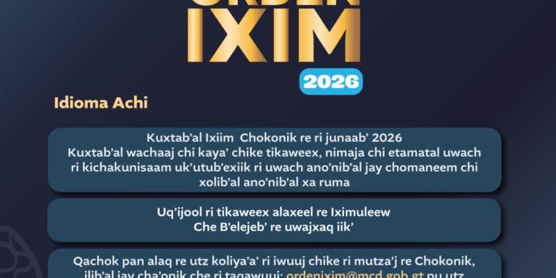 Participa en la convocatoria de la Orden IXIM 2026
