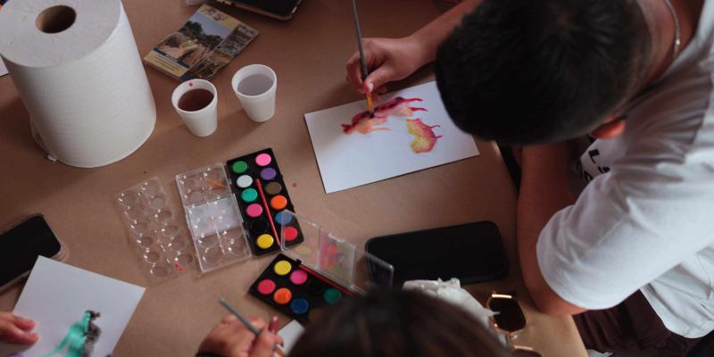 Museo Nacional de Arte de Guatemala realizó taller de acuarela 