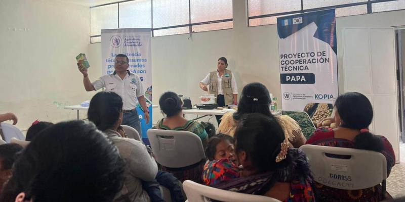 Intercambio de saberes fortalece la alimentación de familias en Chimaltenango