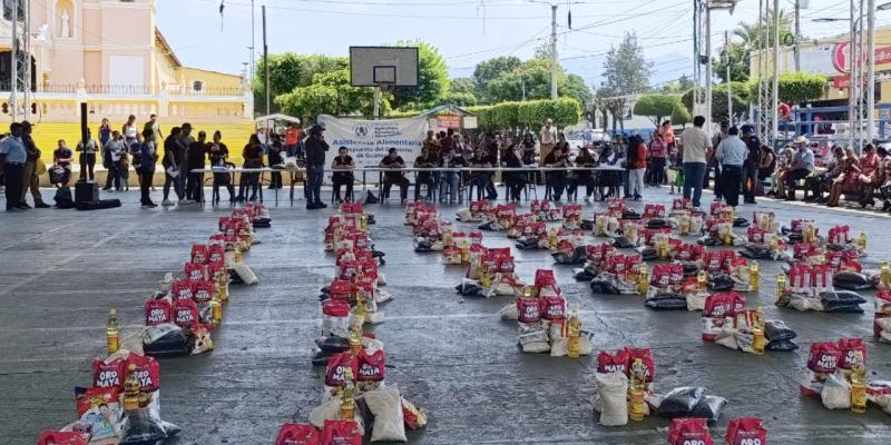 Apoyo alimentario llega a más de ocho mil hogares en distintos municipios