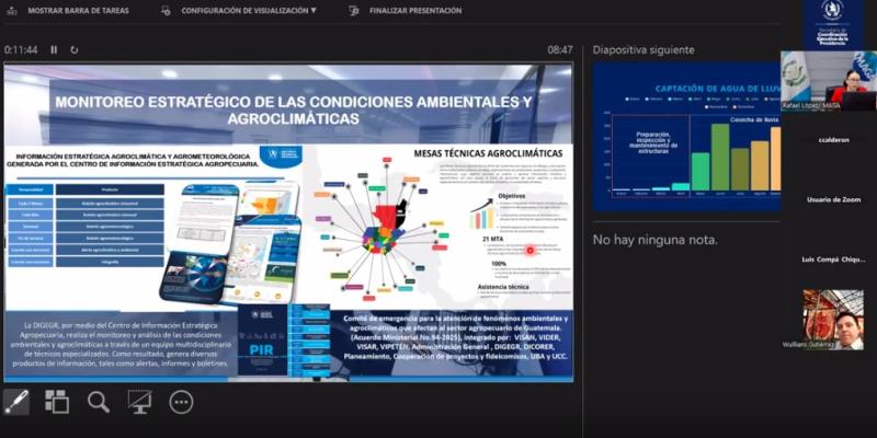 Socializan análisis agroclimático y medidas anticipatorias ante riesgos agroclimáticos 