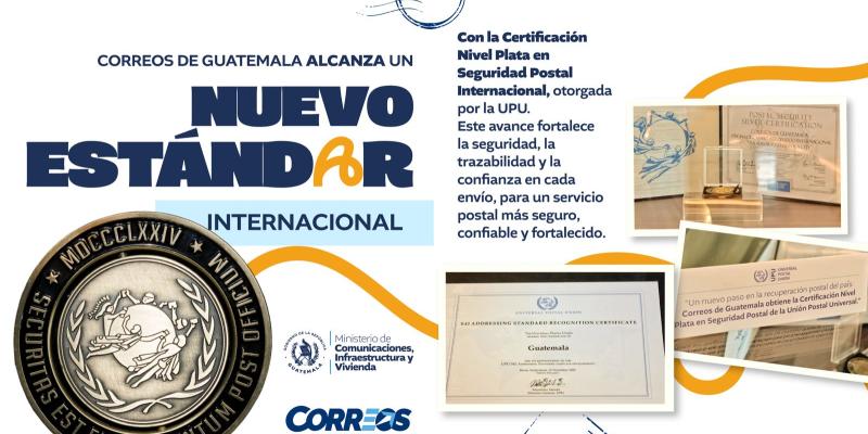 Certifican a Correos con Nivel Plata en Seguridad Postal Internacional