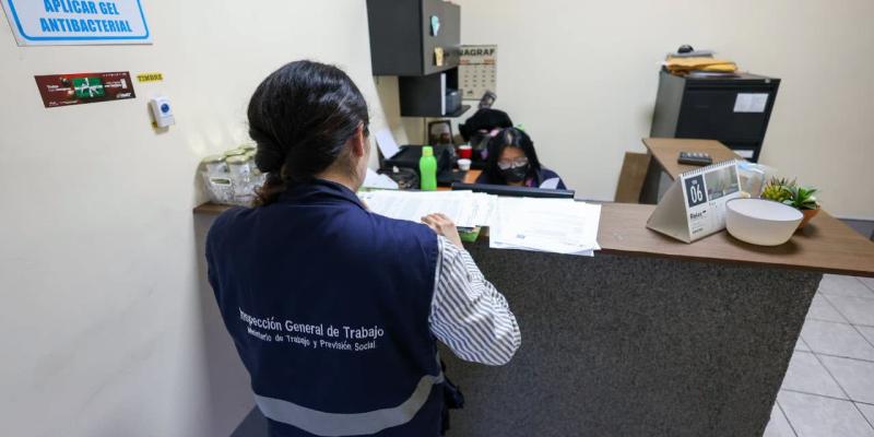 El Ministerio de Trabajo y Previsión Social (Mintrab), a través de la Inspección General de Trabajo (IGT), registra 1 mil 333 inspecciones a nivel nacional.