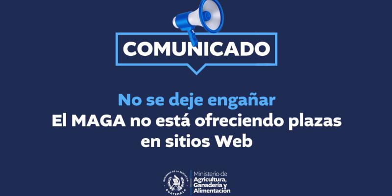 Comunicado No. 3 - No se deje engañar