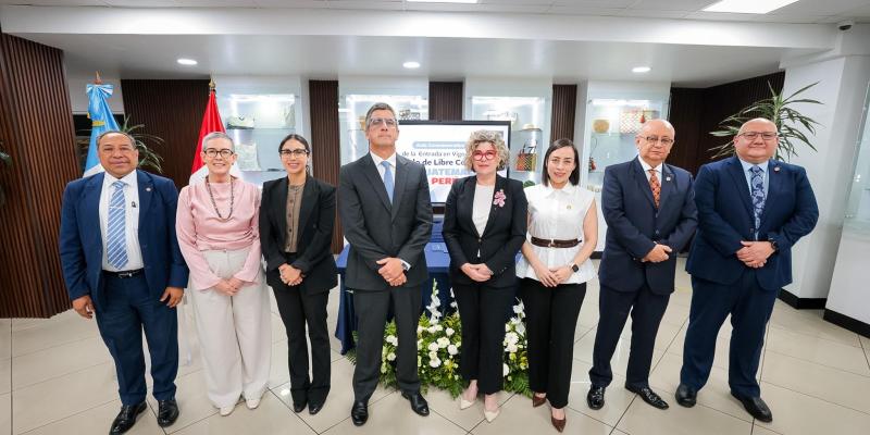 Guatemala y Perú celebran la entrada  en vigor del Tratado de Libre Comercio