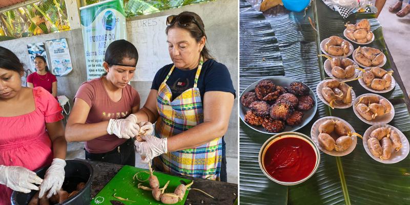 Mujeres de Livingston aprenden a elaborar productos a base de tilapia