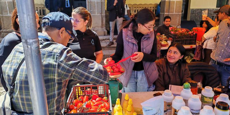 Productores promueven el comercio local en la Feria del Emprendimiento “Yo soy Tejutla”