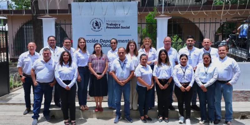 La ministra de Trabajo y Previsión Social, Miriam Roquel, realizó una supervisión de las instalaciones de la Dirección Departamental en Zacapa.