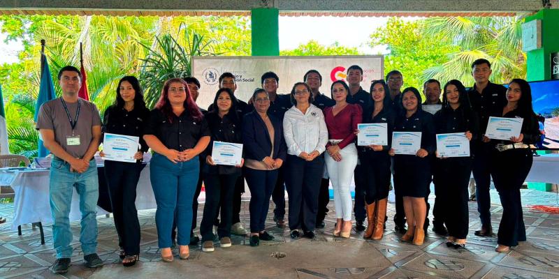 29 jóvenes de Santa Catarina Mita, Jutiapa, finalizaron los cursos de formación técnica a través del Programa Nacional de Escuelas Taller.