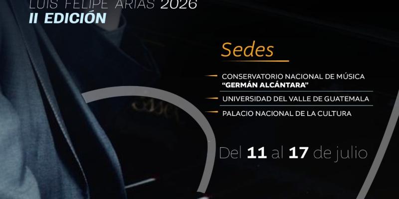 Comienza la II Edición del Festival-Concurso de Piano Luis Felipe Arias 2026